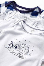 Load image into Gallery viewer, Touched by Nature Unisex Baby Organic Cotton Gowns, Arctic, Preemie US
