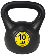 Load image into Gallery viewer, BalanceFrom Wide Grip 3-Piece Kettlebell Exercise Fitness Weight Set, Include 5 lbs, 10 lbs, 15 lbs or 10 lbs, 15 lbs, 20 lbs, Multiple
