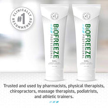 Load image into Gallery viewer, Biofreeze Professional Pain Relief Gel, 4 oz. Tube, White, Pack of 2

