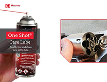 Load image into Gallery viewer, Hornady One Shot Case Lube, 5 oz – Aerosol Dry Lube, with DynaGlide Plus – Clean, Non-Sticky and Easy to Use – Contains No Petroleum, Won't Contaminate Powder or Primers
