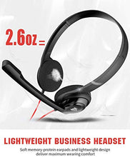 Load image into Gallery viewer, NUBWO USB Headset with Microphone for Laptop PC, headphones with Noise Cancelling Microphone for Computer, On-Ear Wired Office Call Center Headset for Boom Skype Webinars, In-line Control, Lightweight
