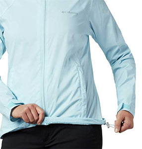 Columbia Women's Switchback III Printed Jacket, Packable, Cirrus Grey Wispy Bamboo Emboss, Medium