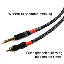 Load image into Gallery viewer, Alex Tech 10ft - 1/2 inch Split Sleeving and 100ft - 1/4 inch Expandable Sleeving Black
