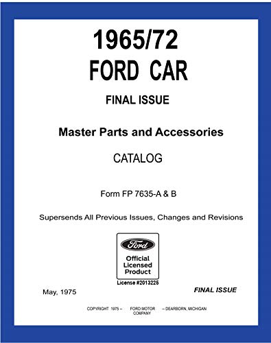 1965-72 Ford Car Master Parts and Accessory Catalog