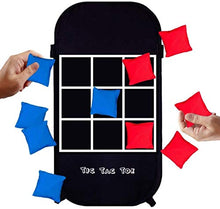 Load image into Gallery viewer, Himal Collapsible Portable Corn Hole Boards With 10 Cornhole Bean Bags And Tic Tac Toe Game 2 Games on 1 Board (2 x 1-feet)
