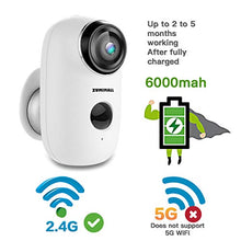 Load image into Gallery viewer, Wireless Rechargeable Battery Powered WiFi Camera, Home Security Camera, Night Vision, Indoor/Outdoor, 1080P Video with Motion Detection, 2-Way Audio, Waterproof, compatible with Cloud Storage/SD Slot
