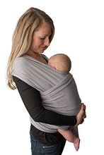 Load image into Gallery viewer, Baby Wrap Carrier, Easy to Put On-Sling, Swaddle Close Comfort - Adjustable Breastfeeding Cover - Lightweight Sling Baby Carrier for Infant - Soft, Comfortable &amp; Breathable (Heather Gray)
