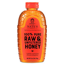 Load image into Gallery viewer, Nature Nate’s 100% Pure, Raw &amp; Unfiltered Honey; 32oz. Squeeze Bottle; Award-Winning Taste
