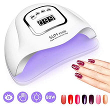 Load image into Gallery viewer, UV Gel Nail Lamp,150W UV Nail Dryer LED Light for Gel Polish-4 Timers Professional Nail Art Accessories,Curing Gel Toe Nails,White,1PK
