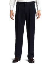 Load image into Gallery viewer, Haggar mens Cool 18 Hidden Expandable Waist Pleat Front Pant- Regular and Big &amp; Tall Sizes dress pants, British Khaki, 36W x 32L US
