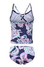 Load image into Gallery viewer, HowJoJo Big Girls Two Piece Tankini Swimsuit Bathing Suit Swimwear Size 14/7-16
