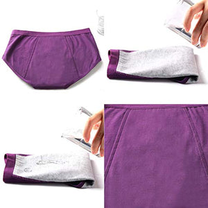 Pack Leak Proof Period Panties Menstrual Underwear Women Teens Girls?Mulit Size Medium