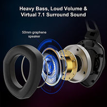 Load image into Gallery viewer, Jeecoo J65 USB Gaming Headset for PC - 7.1 Surround Sound Heavy Bass Headphones with Unique Cushion Pads, Clear and Crystal Microphone - Plug &amp; Play for Laptop Computers

