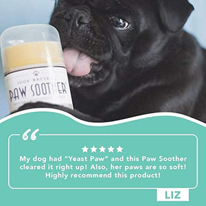 Natural Dog Company Paw Soother Stick (2 oz) | Natural, Organic, Healing Paw Pad Balm for Pets | Sooths Dry, Cracked, and Rough Paws | Vet-Approved Convenient Moisturizing Travel Stick