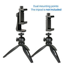 Load image into Gallery viewer, Ulanzi Cell Phone Tripod Adapter - Universal Phone Tripod Mount Attachment for Any Size Smartphone - Includes Bonus Wireless Shutter Remote for iPhone Samsung Huawei Xiaomi
