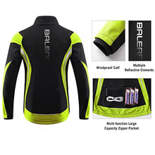 Load image into Gallery viewer, BALEAF Men's Winter Cycling Jackets Cold Weather Bike Pants Thermal Windproof Motorcycle Clothing Set Mountain Biking Yellow M
