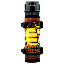 Load image into Gallery viewer, Barricade Pepper Spray for Cyclists - Bicycle Mount - Attaches to Water Bottle Cage &amp; Multiple Other Bike Mounted Locations - 4 Ounce Can of Police Grade Strength
