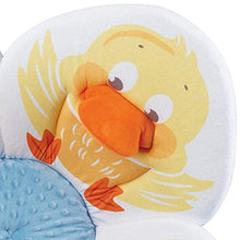 Load image into Gallery viewer, Blooming Bath Pond Pal - Baby Bath Seat - Crystal Minky Baby Bathtub, Fits Most Sinks - Newborn &amp; Baby Essentials - Baby Gifts - 34" - Duckling
