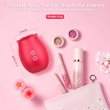 Load image into Gallery viewer, Rose Toy for Women - Upgraded Rose Sucking Vibrator Clitoral Nipple Stimulator with 18 Modes, G spot Dildo Rose Sucker Sex Toy for Woman Pleasure,Vibrating Personal Massager for Adult Sex Toys Game
