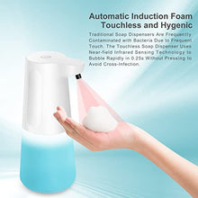 Load image into Gallery viewer, Wisekoti New Generation of Automatic Foaming Soap Dispenser, Electric and Rechargeable, Touchless Foam Soap Dispenser for Kitchen Sink &amp; Bathroom Countertop, Dish Soap Dispenser, Hand Soap Dispenser
