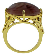 Load image into Gallery viewer, Carillon Chocolate Moonstone Natural Gemstone Oval Shape 14K Yellow Gold Ring For Women for Men | Size: 4 to 10
