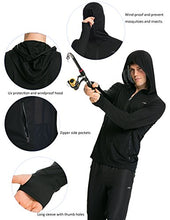 Load image into Gallery viewer, TRAILSIDE SUPPLY CO. Men&#39;s Zip Up Hoodie Stretch Sweatshirts,Lightweight Black Large
