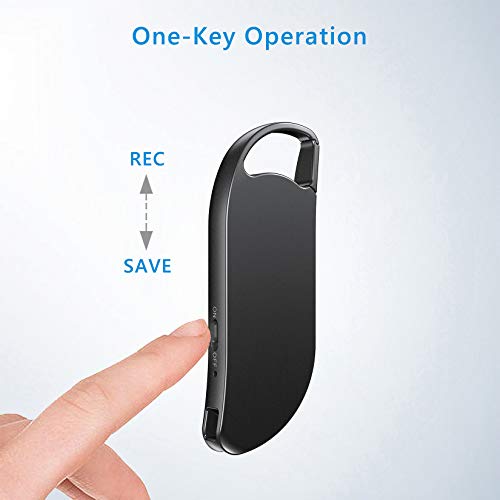Load image into Gallery viewer, 64GB Keychain Voice Recorder, Vandlion Voice Activated Recorder with Triple Noise Reduction, Small Audio Recorder for Lecture, Interview, Meeting and More