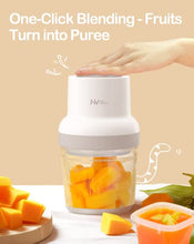 Load image into Gallery viewer, Baby Food Maker, HEYVALUE 13-in-1 Baby Food Processor Set for Baby Food, Fruit, Vegatable, Meat, Baby Food Blender with Baby Food Containers, Baby Food Freezer Tray, Silicone Spoons, Silicone Spatula (Gray)
