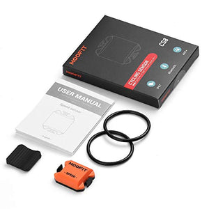moofit Bluetooth & ANT+ Cycling Speed Sensor IP67 Waterproof Wireless Bike Speed Sensor for Wahoo, Zwift, Elite HRV, Endomondo, Peloton, Rouvy, and Cycling Computer