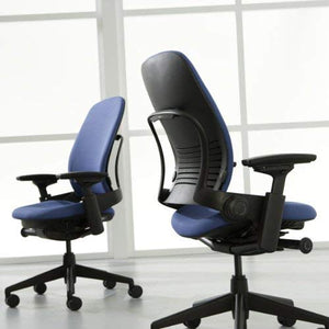 Steelcase Leap Fabric Chair, Black,46216179FBL (Renewed)