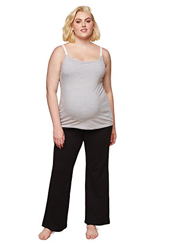 Motherhood Maternity Women's Maternity Active Secret Fit Belly Boot Cut Yoga Pant, Black, Small