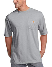 Load image into Gallery viewer, Carhartt Men's K87 Workwear Short Sleeve T-Shirt (Regular and Big &amp; Tall Sizes), Heather Grey, Medium
