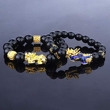 Load image into Gallery viewer, YADOCA 8 Pcs Pi Xiu Pi Yao Bracelets Set for Men Women Feng Shui Obsidian Bead Dragon Good Lucky Wealthy Bracelet Feng Shui Jewelry Adjustable Elastic
