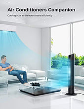 Load image into Gallery viewer, Tower Fan, Dreo 90° Oscillating Fans with Remote, Quiet Cooling,12 Modes, 12H Timer, Space-Saving, LED Display with Touch Control, 40” Portable Floor Bladeless Fan for Bedroom Living Rooms Office
