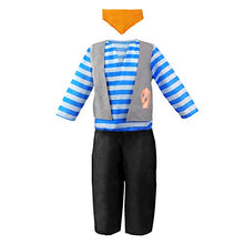 Load image into Gallery viewer, Jeowoqao Boy's Dress Up Costumes Set, Role Play Set 11-pcs Dress Up Trunk Pirate, Chef, Construction Worker, Policeman Costume Fit Kids Age from 3-6
