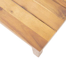 Load image into Gallery viewer, Christopher Knight Home 312610 Doggerville Outdoor 4 Seater Chat Set with Coffee Table, Multi-Brown, Beige, Teak Finish
