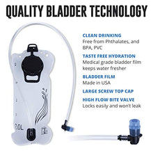 Load image into Gallery viewer, Vibrelli Hydration Pack &amp; 2L Hydration Water Bladder - High Flow Bite Valve - Hydration Backpack with Storage - Lightweight Running Backpack, Also for Cycling, Hiking, Ski, Snow for Men, Women &amp; Kids
