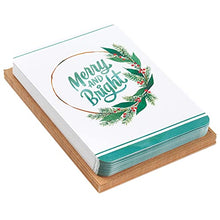 Load image into Gallery viewer, Hallmark Boxed Christmas Cards, Merry and Bright (16 Cards and 17 Envelopes)
