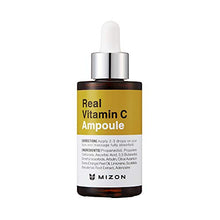 Load image into Gallery viewer, Mizon Real Vitamin C Ampoule, Pure Vitamin C 19% No Water Added, Only 10 Ingredients Formula for tone correction treatment, Nutrition and Face Moisturizer

