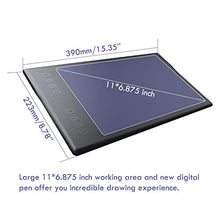 Load image into Gallery viewer, Huion Inspiroy Q11K Wireless Graphics Drawing Tablet Digital Art Tablet with 8192 Pressure Sensitivity 8 Express Keys Glove-11inch, Compatible with Mac Windows
