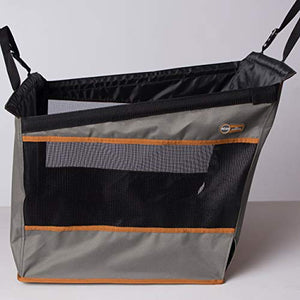 K&H PET PRODUCTS Buckle N' Go Dog Car Seat for Pets, Gray, Large (21" x 19" x 19")