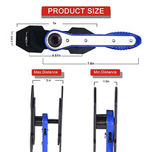Load image into Gallery viewer, AutoWanderer Tool Brake Caliper Compression Tool, Car Ratcheting Brake Spreader Caliper Pistion Press Tool for Single Twin Quad Piston Disc Brake, Blue
