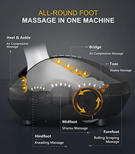 Load image into Gallery viewer, Cunmiso Life Foot Massager Machine With 2 Heat Modes &amp; Remote, All-Round Shiatsu Foot Massager With Deep Kneading &amp; Air Compression For Tired Muscles &amp; Plantar Fasciitis, Fits Up To Men Size 12.5
