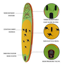 Load image into Gallery viewer, YASKA Children Inflatable Stand Up Paddle Board with SUP, Hand Pump, Adjustable Aluminum Floating Paddle, Repair Kit, Rucksack and Bottom Fin for Paddling
