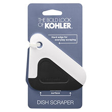 Load image into Gallery viewer, KOHLER Kitchen Pot and Pan Dish Scraper, Silicone and Nylon, Heat Resistant, White and Charcoal
