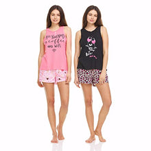 Load image into Gallery viewer, PURE CHAMP 4 Piece: Women’s Tank Top with Shorts Pajama Set – Ultra-Soft Lounge &amp; Sleepwear
