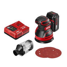 Load image into Gallery viewer, SKIL PWRCore 20 Brushless 20V 5-Inch Random Orbital Sander, Includes 2.0Ah Lithium Battery and PWRJump Charger - SR660302
