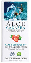 Load image into Gallery viewer, Aloe Cadabra Flavored Personal Lubricant Organic Passion Lube for Anal Sex, Oral, Women, Men &amp; Couples, Naked Strawberry 2.5 Ounce (Pack of 5)
