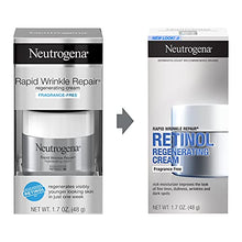 Load image into Gallery viewer, Neutrogena Rapid Wrinkle Repair Retinol Cream, Anti-Wrinkle Face &amp; Neck Cream with Hyaluronic Acid &amp; Retinol, Fragrance-Free Moisturizer, 1.7 oz
