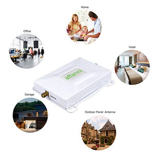 AT&T Cell Phone Signal Booster Amplifier 4G LTE Band12/17 700Mhz US Cellular T-Mobile AT&T Cell Phone Booster ATT Cell Signal Booster Mobile Signal Booster with Antennas Kit for Home Boost Data+Voice